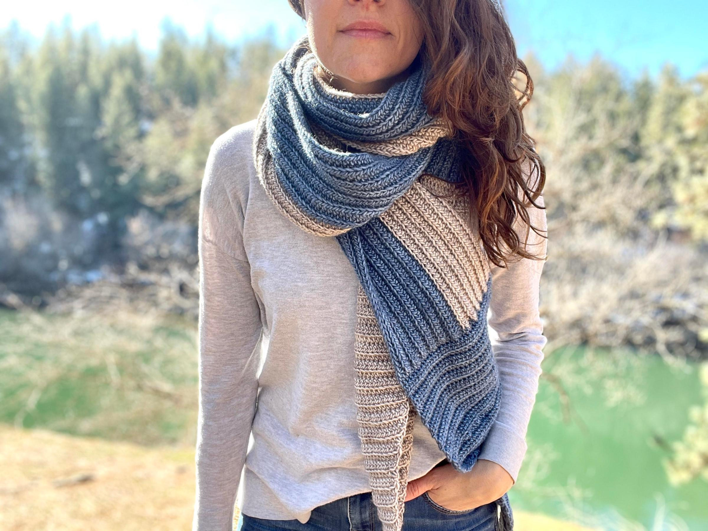 Ribbed Crochet Scarf Pattern: Free Pattern + Video Tutorial with Free Printable Crochet Scarf Patterns