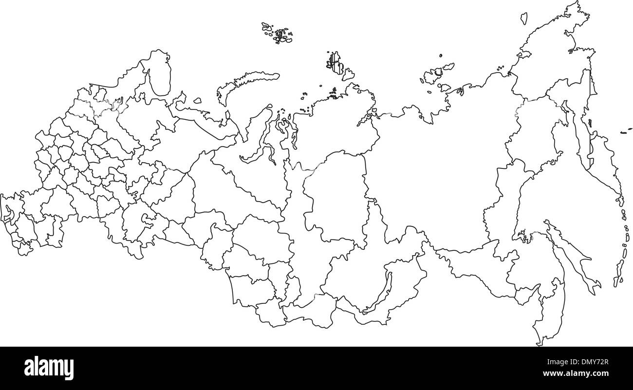 Russia Map Outline Hi-Res Stock Photography And Images - Alamy for Free Printable Map Of Russia