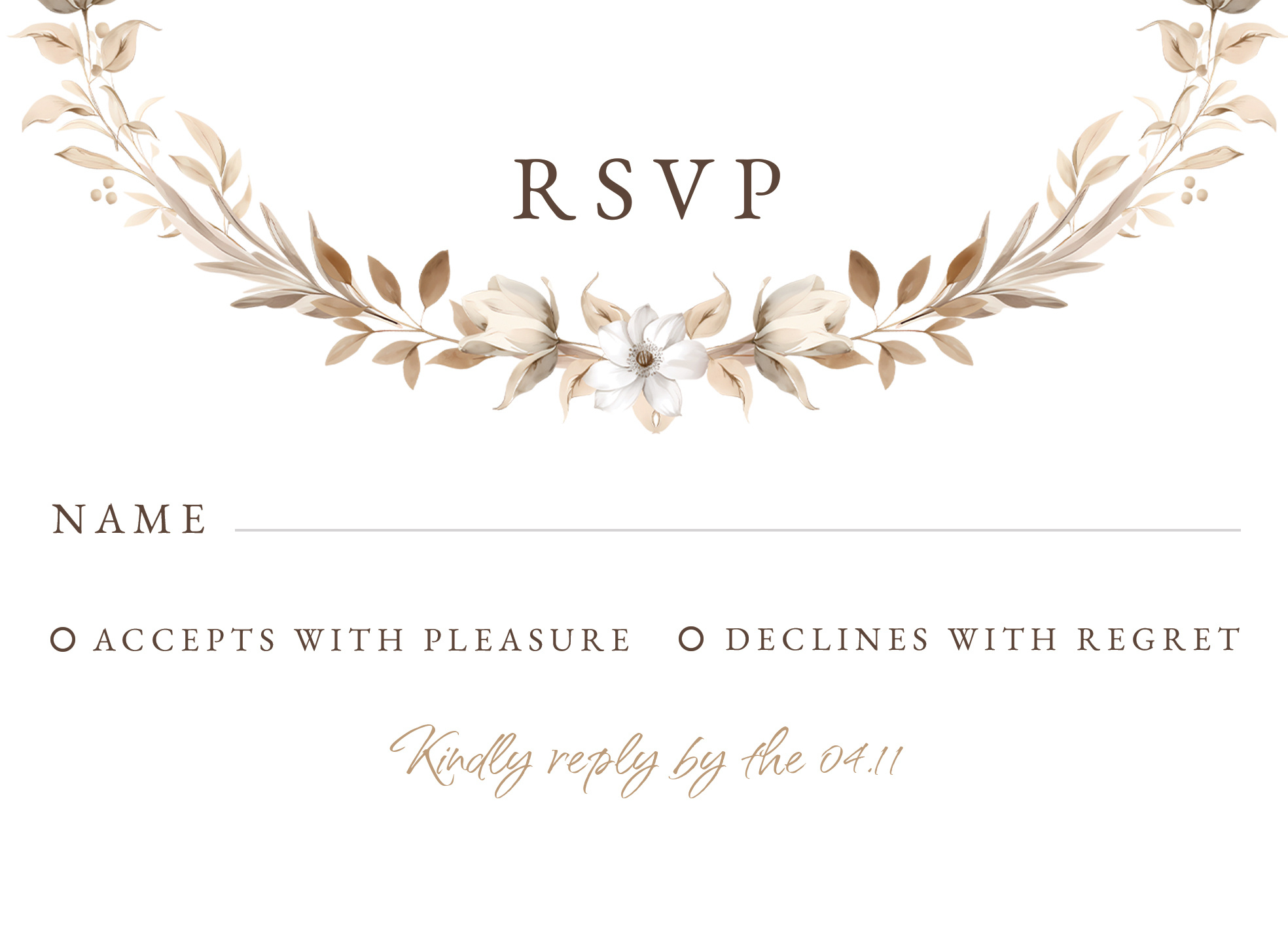 Rustic Wedding Rsvp Free Google Docs Template - Gdoc.io in Free Printable Rsvp