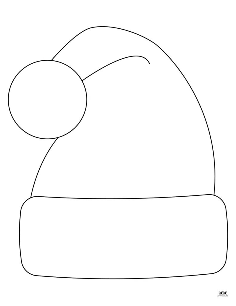 Santa Hat Templates & Coloring Pages - Free | Printabulls with Free Printable Santa Hat Patterns