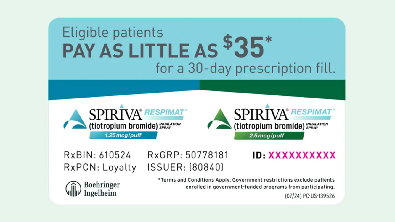 Savings Program | Spiriva® Respimat® (Tiotropium Bromide within Free Printable Spiriva Coupons