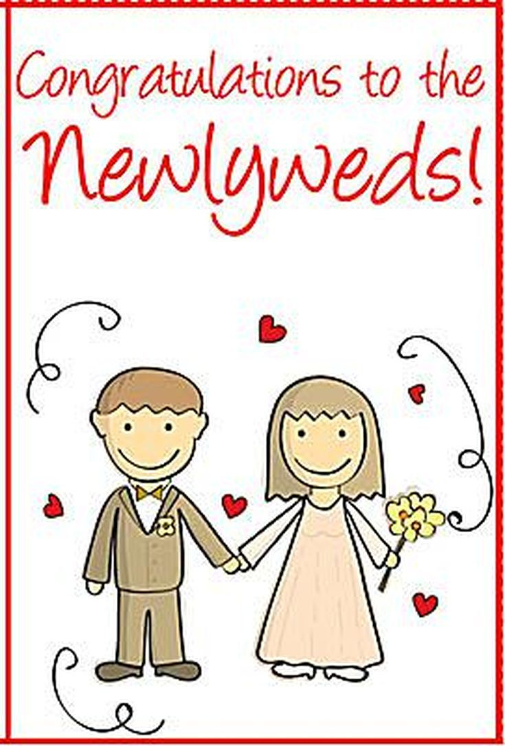 Say Congrats With A Free, Printable Wedding Card intended for Free Printable Wedding Graphics