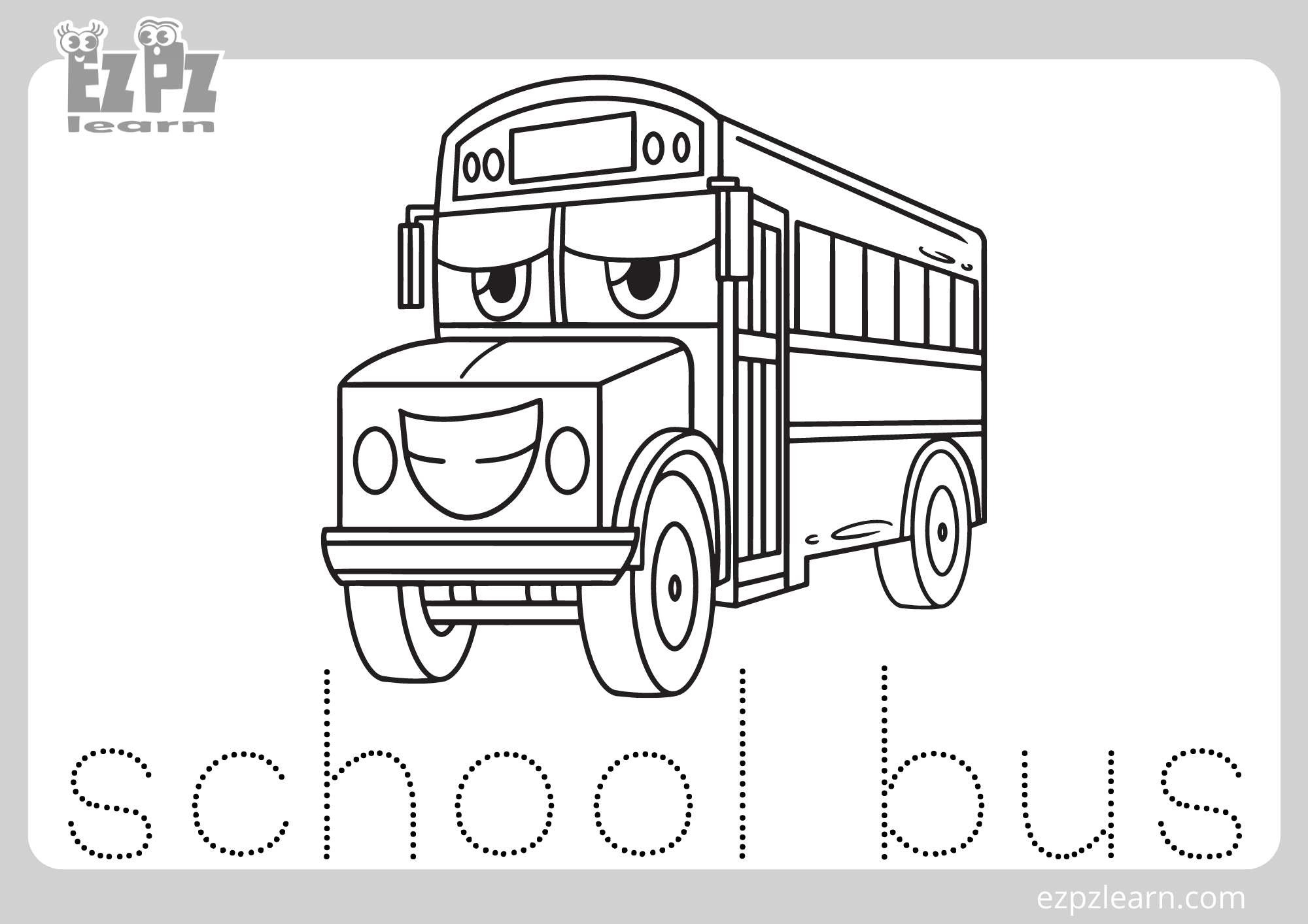 School Bus Coloring Page For Kids Free Pdf Download - Ezpzlearn inside Free Printable School Bus Coloring Pages