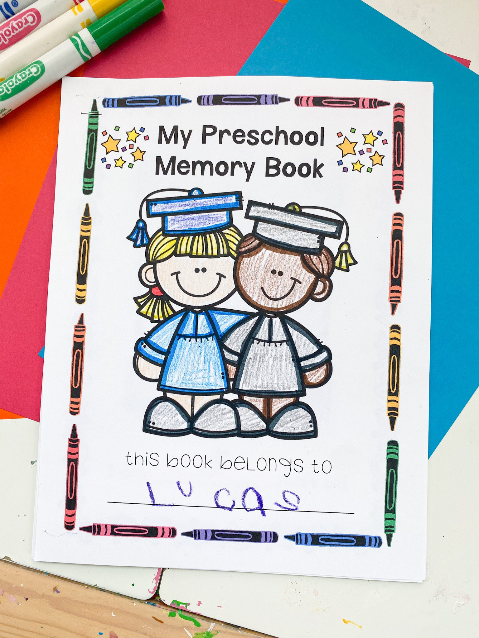 School Themed Printables - Abcdee Learning pertaining to Free Printable Memory Book Templates