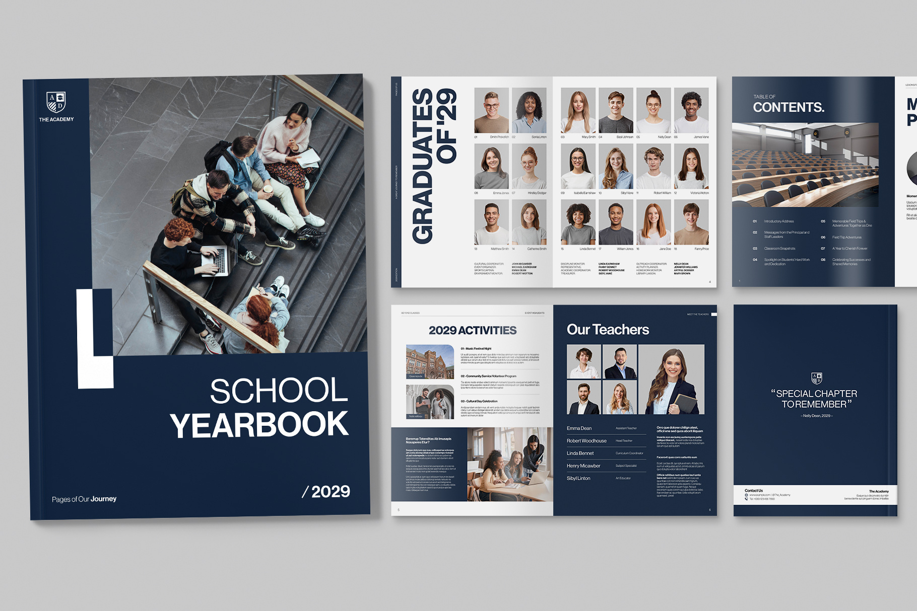 School Yearbook Template - Brandpacks inside Free Printable Yearbook Templates