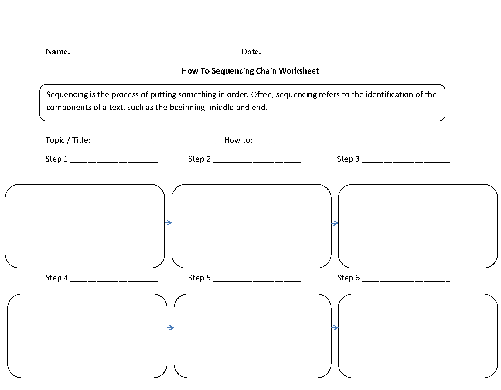 Sequence Of Events Graphic Organizer Worksheet - Have Fun Teaching within Free Printable Sequence Of Events Graphic Organizer