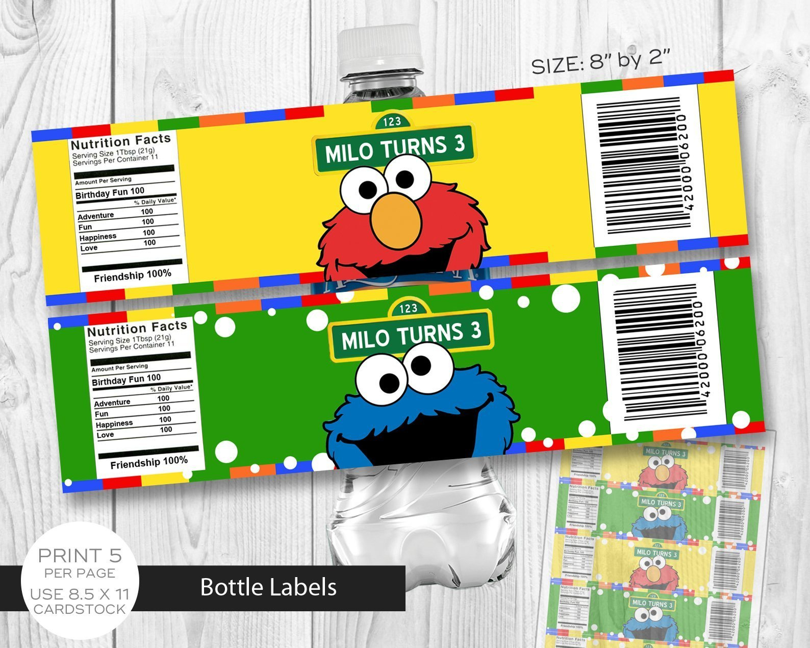 Sesame Street Party Printables - My Party Templates - Worksheets intended for Free Sesame Street Printables