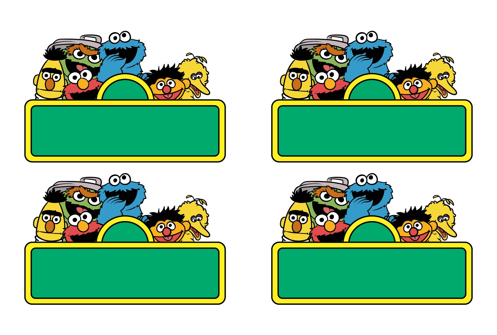 Sesame Street Party Printables - Worksheets Library throughout Free Printable Sesame Street Food Labels