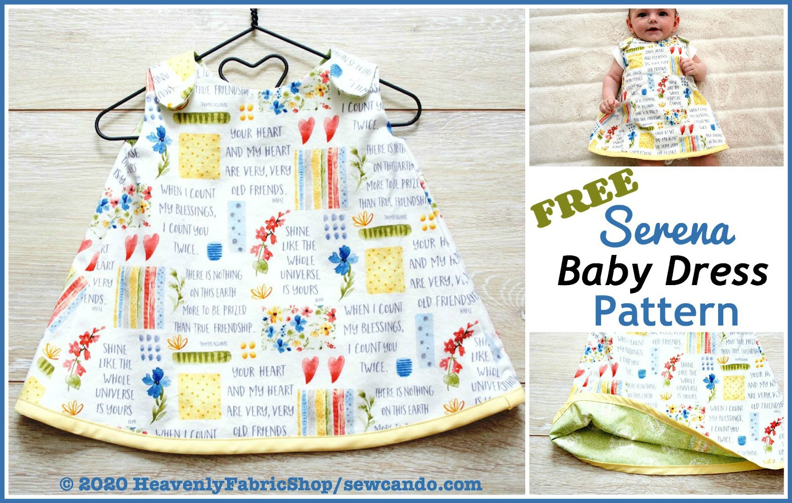 Sew Can Do: Back To Sewing + Free Serena Baby Dress Pattern! regarding Free Printable Toddler Dress Patterns