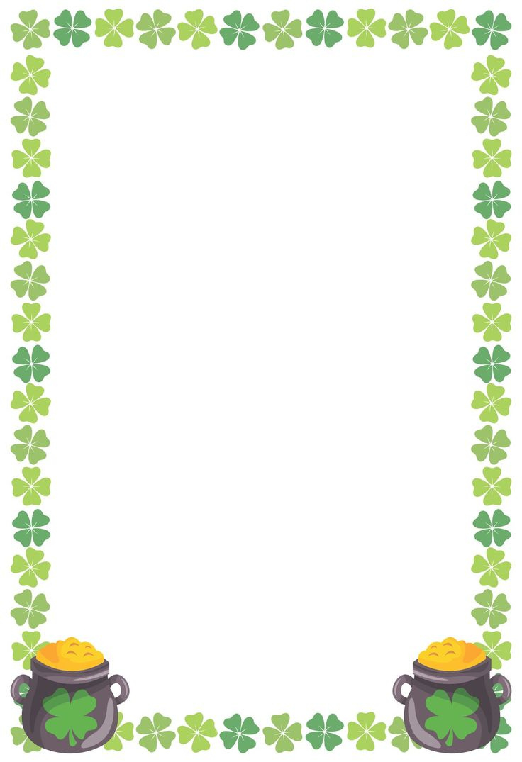 Shamrock Border - 12 Free Pdf Printables | Printablee with regard to Free Printable St Patricks Day Stationery