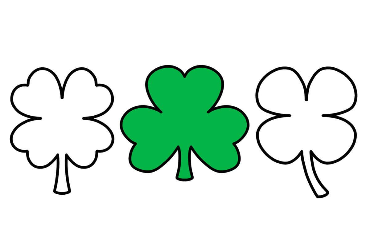 Shamrock Template | Free Printable Shamrock Clover Outlines inside Shamrock Template Free Printable