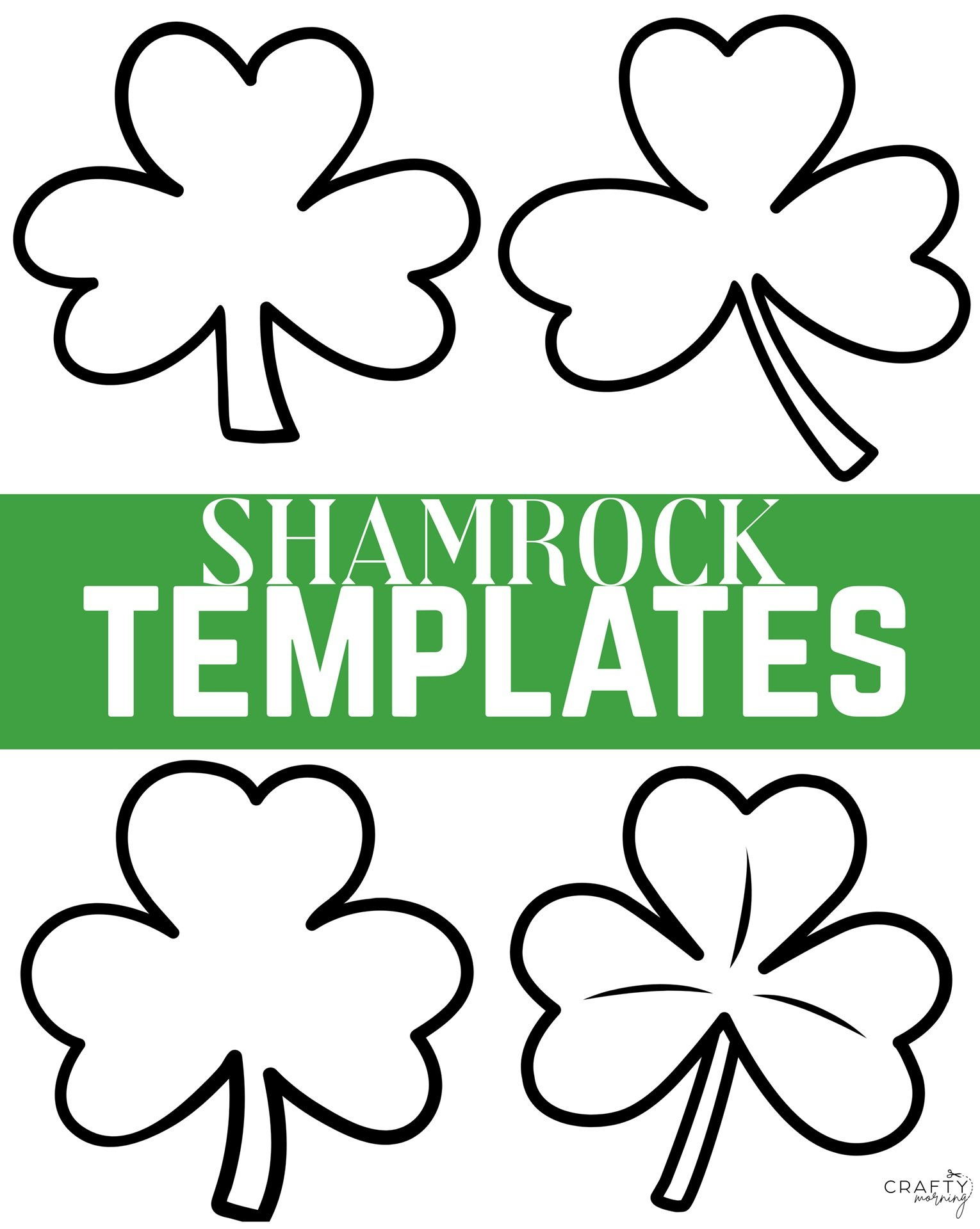Shamrock Templates To Print - Crafty Morning in Free Printable Shamrock Cutouts