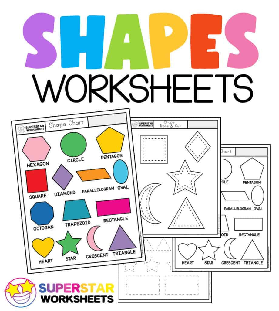 Shape Worksheets - Superstar Worksheets in Free Printable Shapes Worksheets For Kindergarten