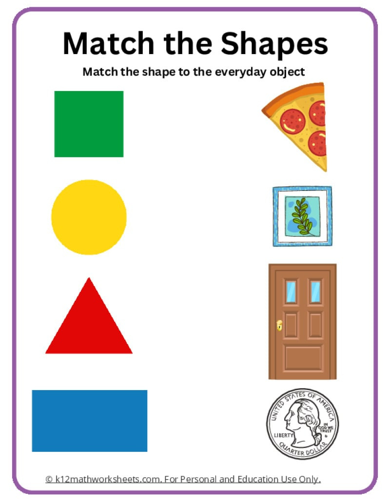 Shapes Worksheets for Free Printable Shapes Worksheets