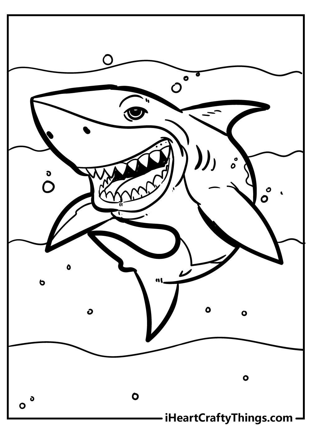 Shark Coloring Pages (45 Printable Pdfs To Download Free) regarding Free Shark Printables