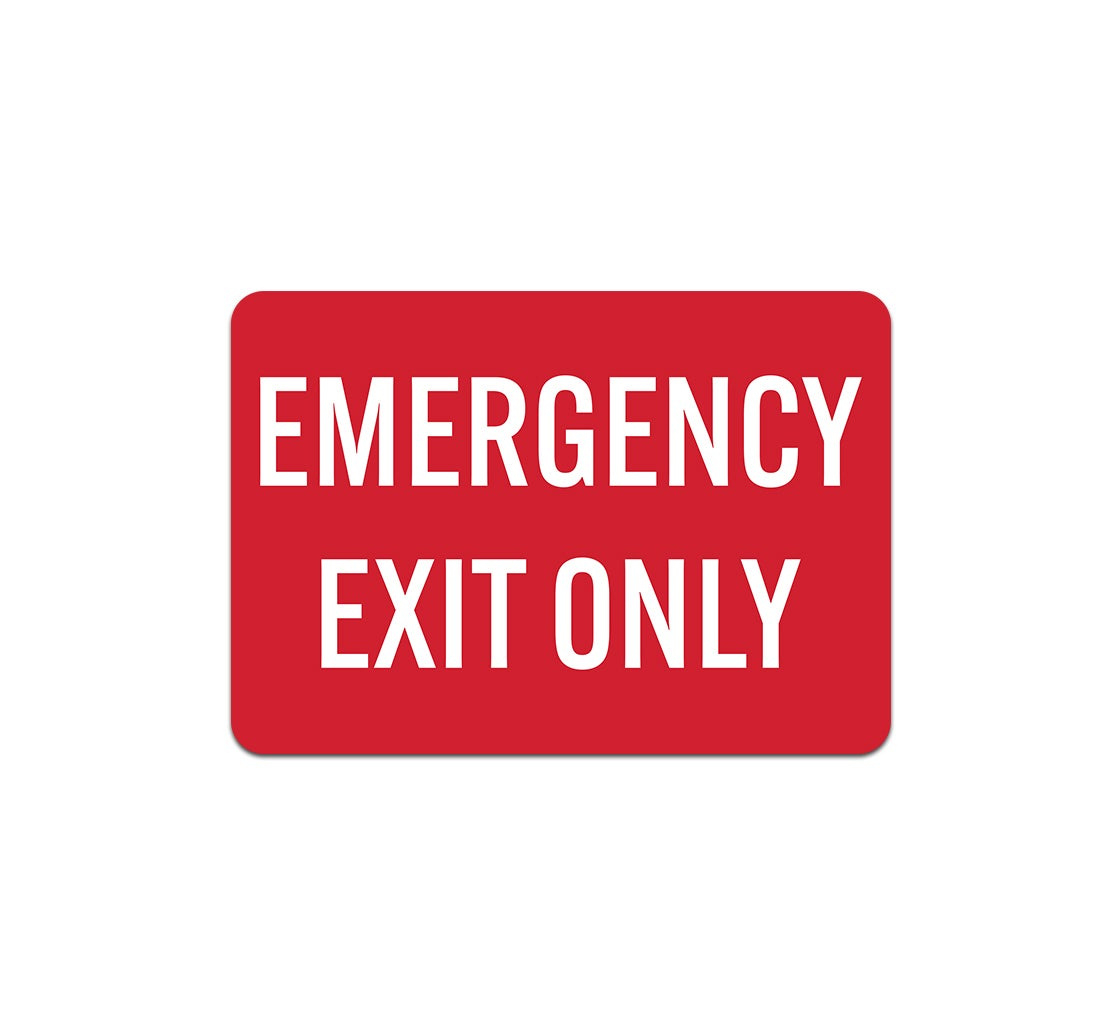Shop For Emergency Exit Only Plastic Sign | Bannerbuzz for Free Printable Emergency Exit Only Signs