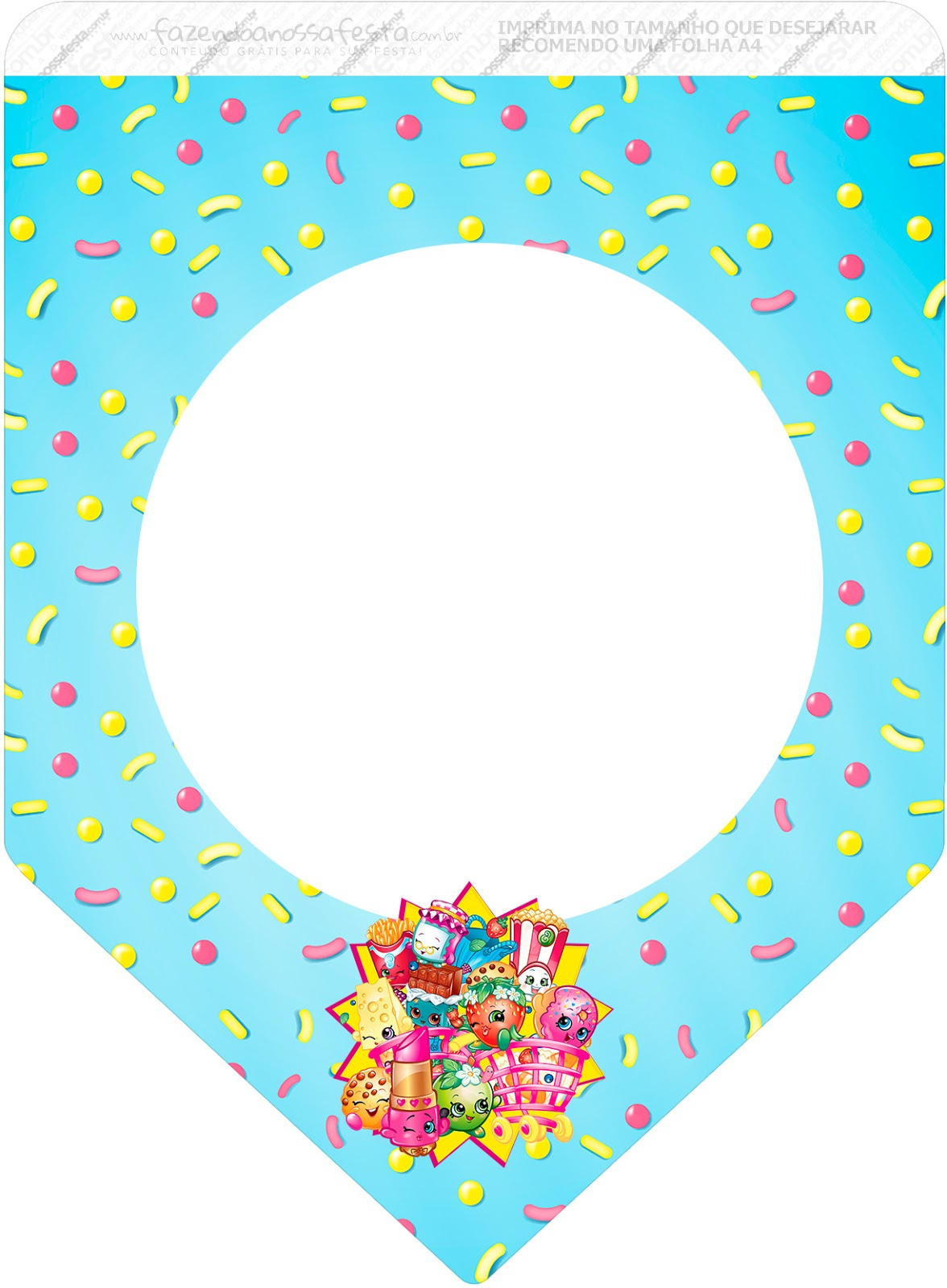 Shopkins: Free Party Printables. - Oh My Fiesta! In English intended for Shopkins Banner Printable Free