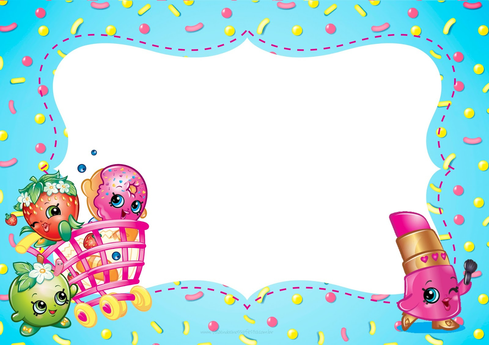 Shopkins: Free Printable Invitations. - Oh My Fiesta! In English with Free Shopkins Party Printables