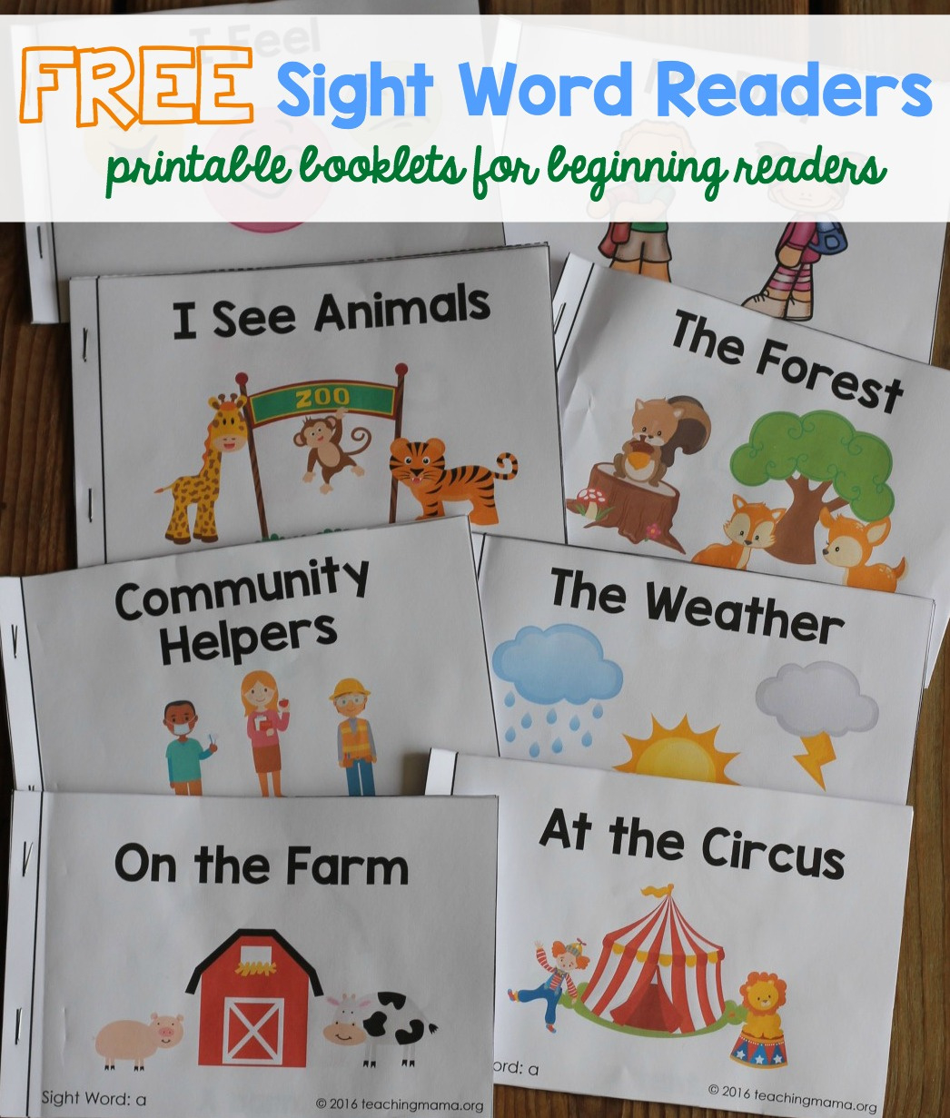 Sight Word Readers intended for Free Printable Books For Beginning Readers