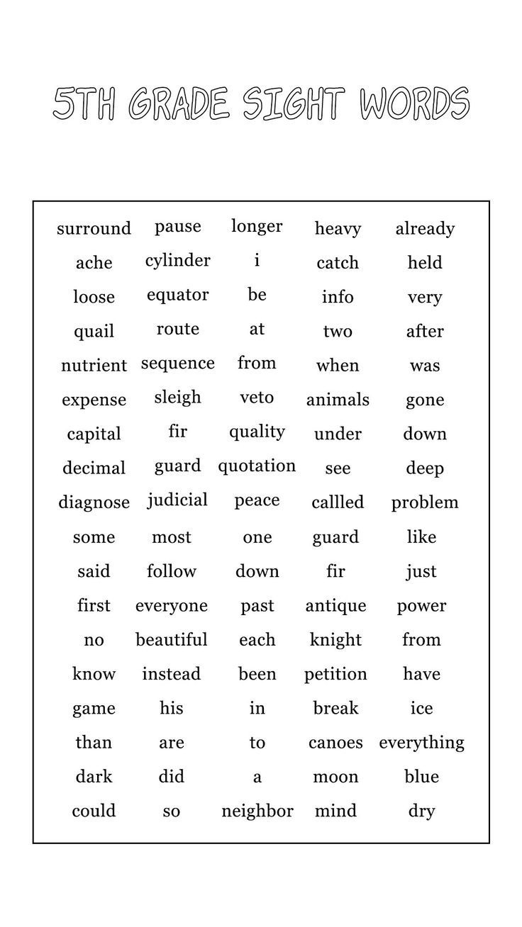 Sight Words Worksheets 5Th Grade regarding Free Printable Spelling Worksheets For 5Th Grade