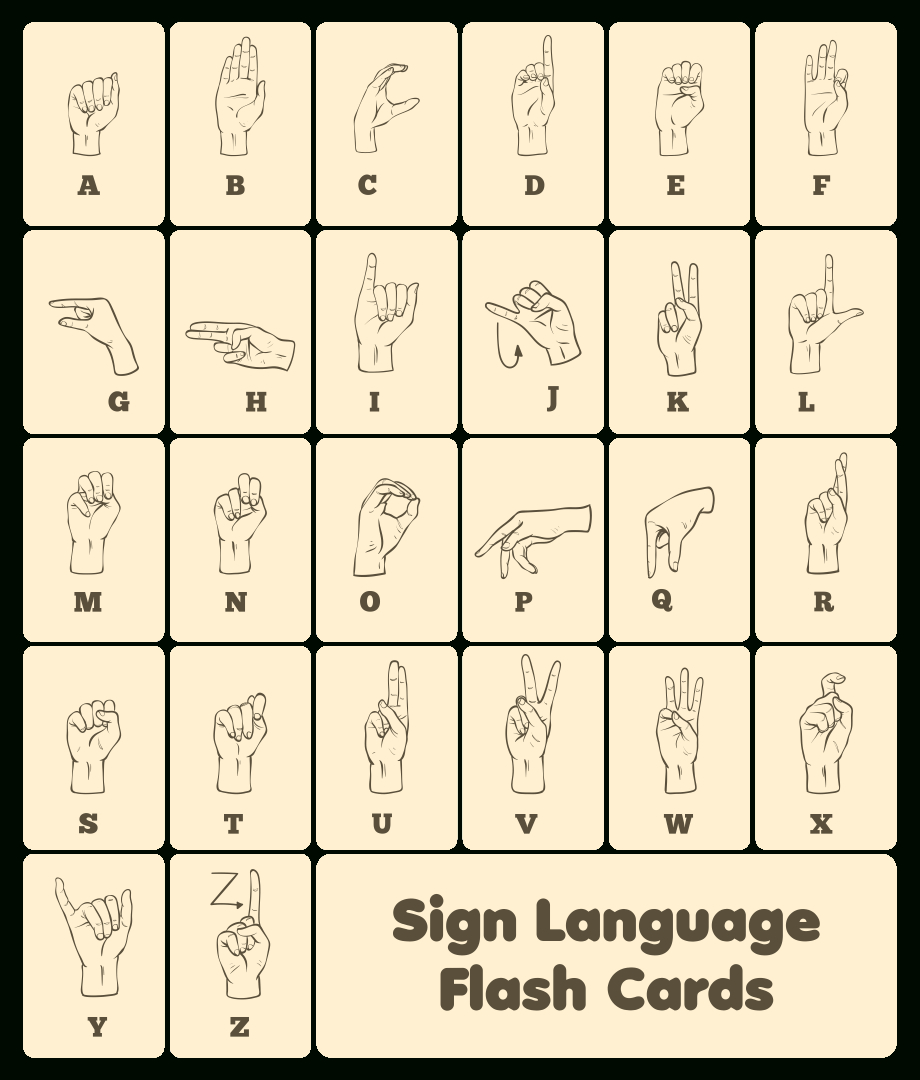 Sign Language Printable Flash Cards - Worksheets Library within Sign Language Flash Cards Free Printable