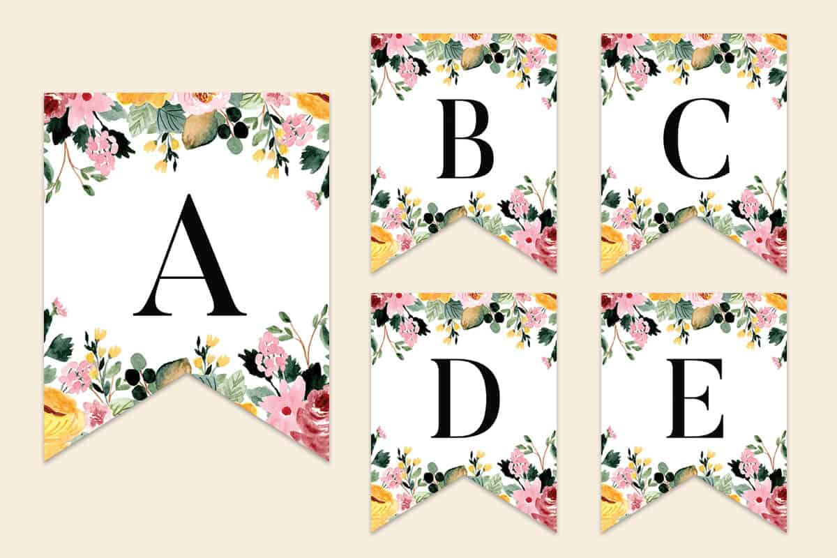 Simple Banner Design Sample Free Printable Alphabet Letters regarding Free Printable Abc Banner