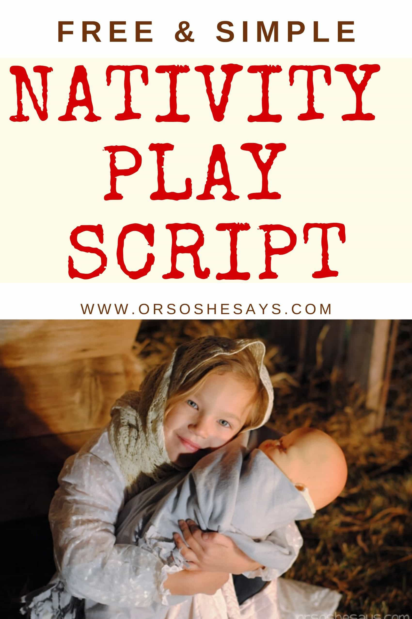 Simple Nativity Play Script For Children ~ Totally Free! for Free Printable Christmas Plays For Sunday School