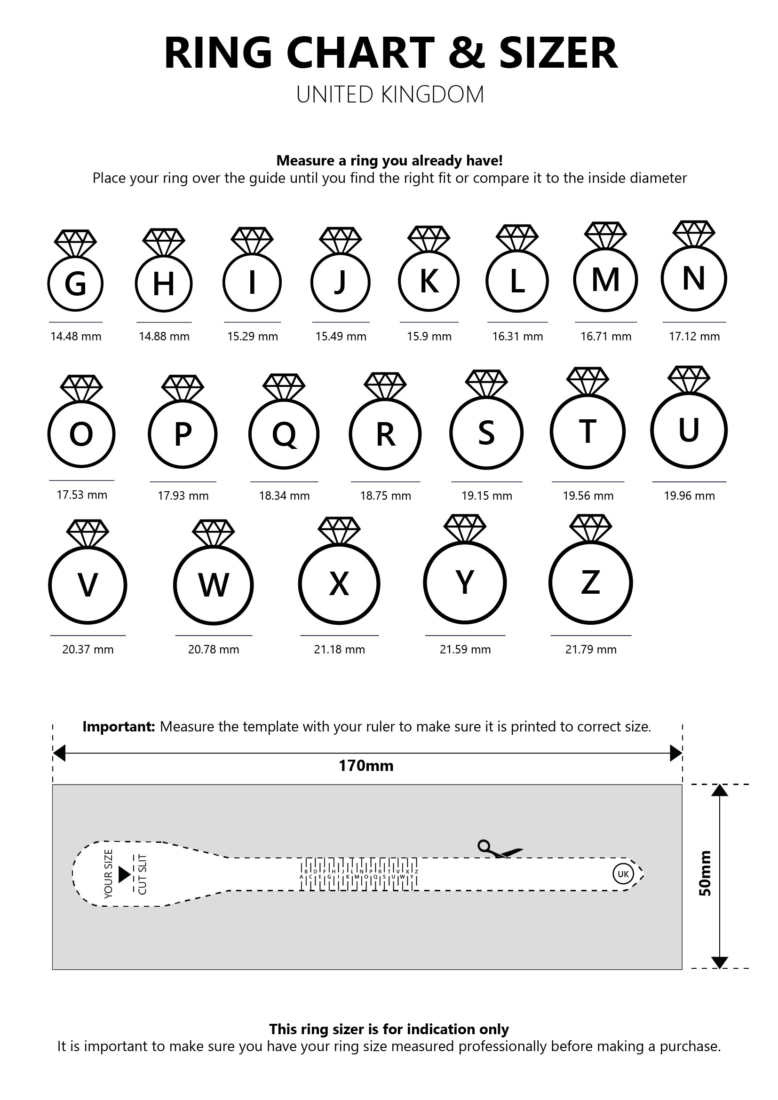 Size Guides - Windsor Goldsmiths And Jewellers. with regard to Free Printable Ring Sizer Uk