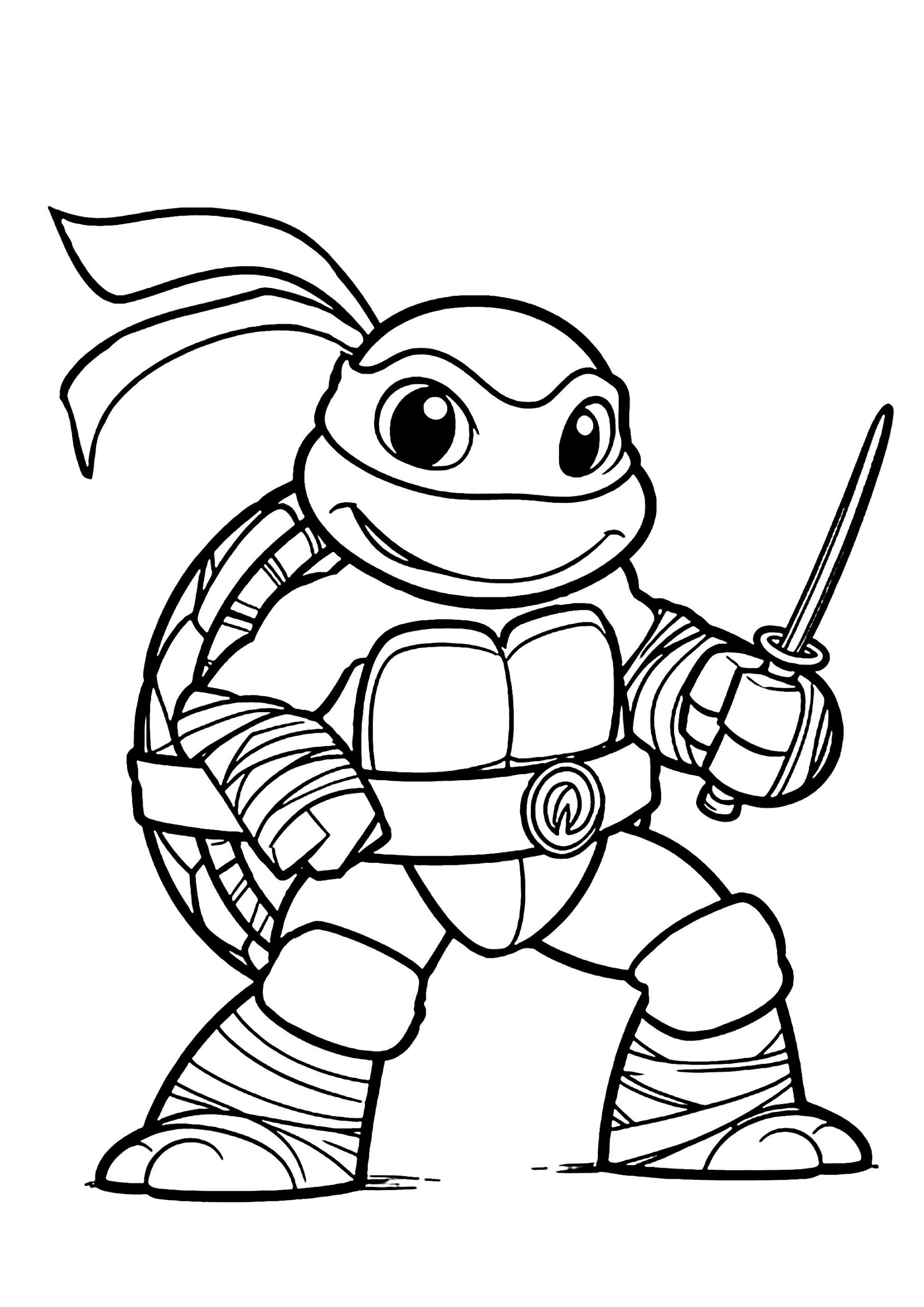 Small Turtle - Ninja Turtles Coloring Pages regarding Free Ninja Turtle Printables