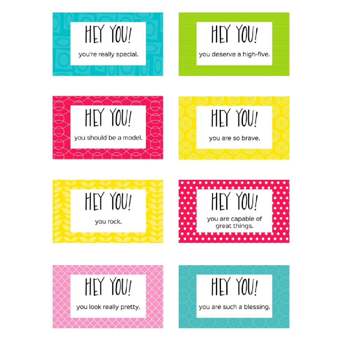 Smile It Forward With Free Printable Kindness Cards For Kids intended for Free Printable Compliment Cards