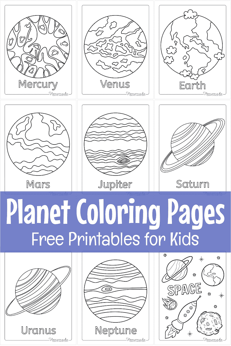 Solar System & Planet Coloring Pages For Kids | Free Printables intended for Free Printable Pictures Of Planets