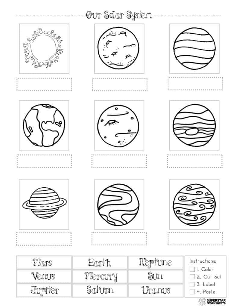 Solar System Worksheets - Superstar Worksheets throughout Free Printable Solar System Worksheets