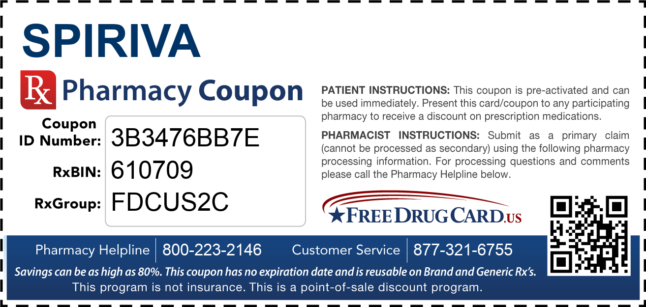 Spiriva Coupon - Free Prescription Savings At Pharmacies Nationwide inside Free Printable Spiriva Coupons