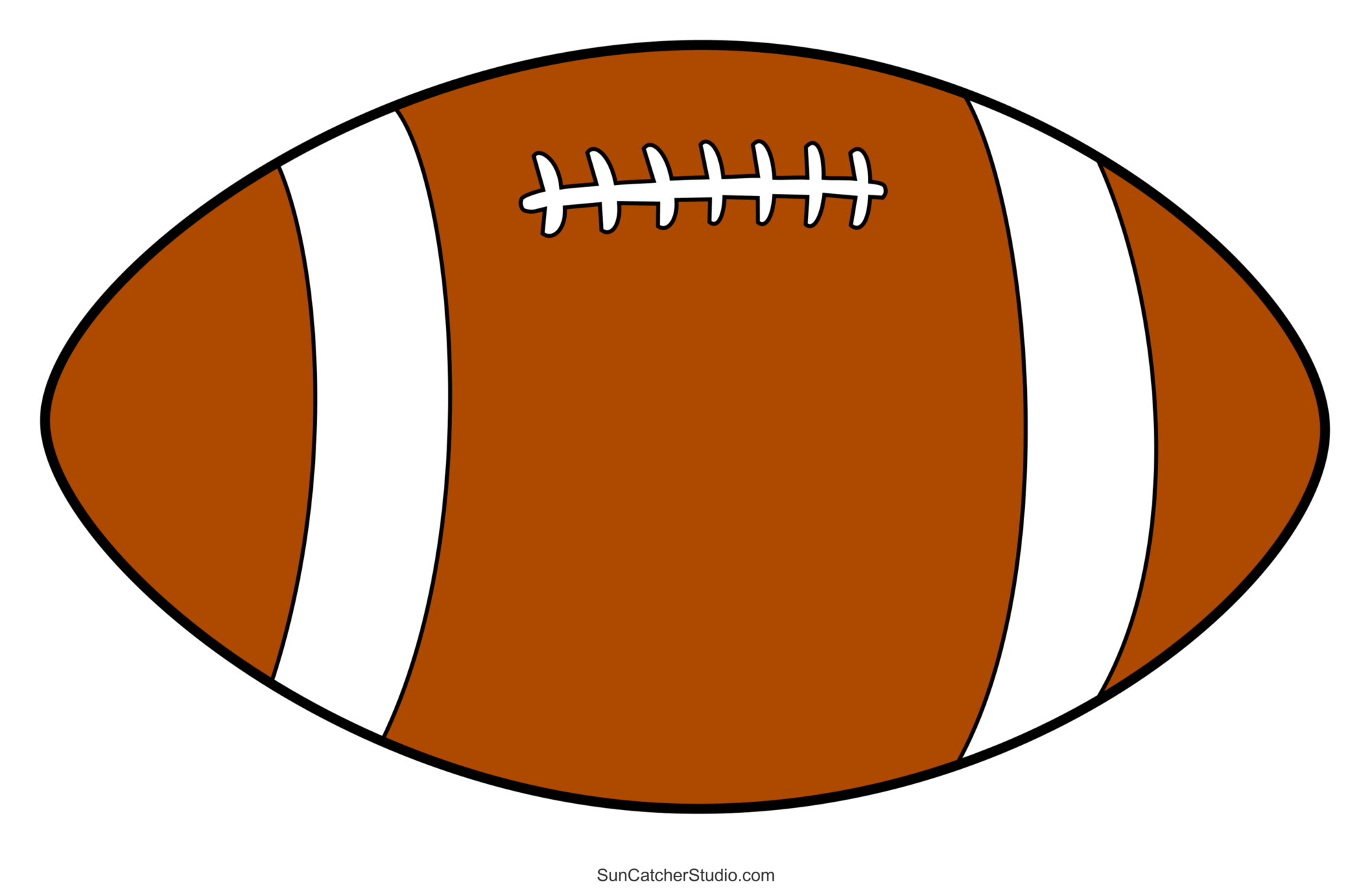 Sports And Ball Patterns And Clip Art (Printable Stencils) – Free throughout Free Printable Football Cutouts