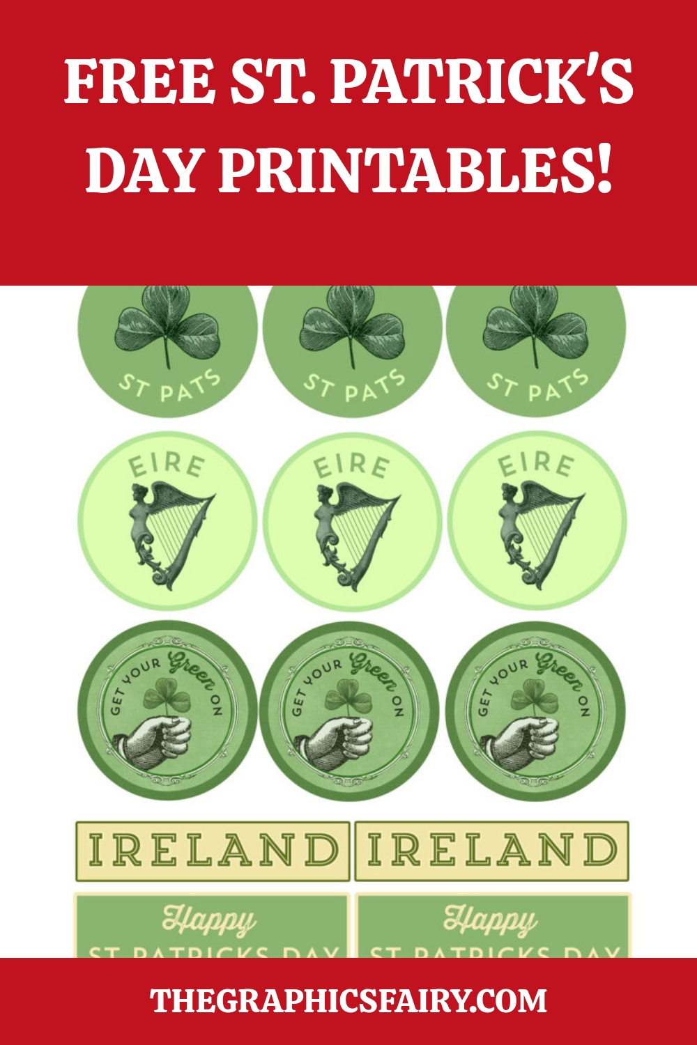 St. Patrick&amp;#039;S Day Banner Printables! - The Graphics Fairy regarding Free St Patrick&amp;#039;S Day Printables