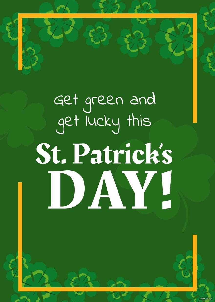 St. Patrick'S Day Greeting Card In Eps, Illustrator, Jpg, Png, Svg in Free Printable St Patrick'S Day Greeting Cards