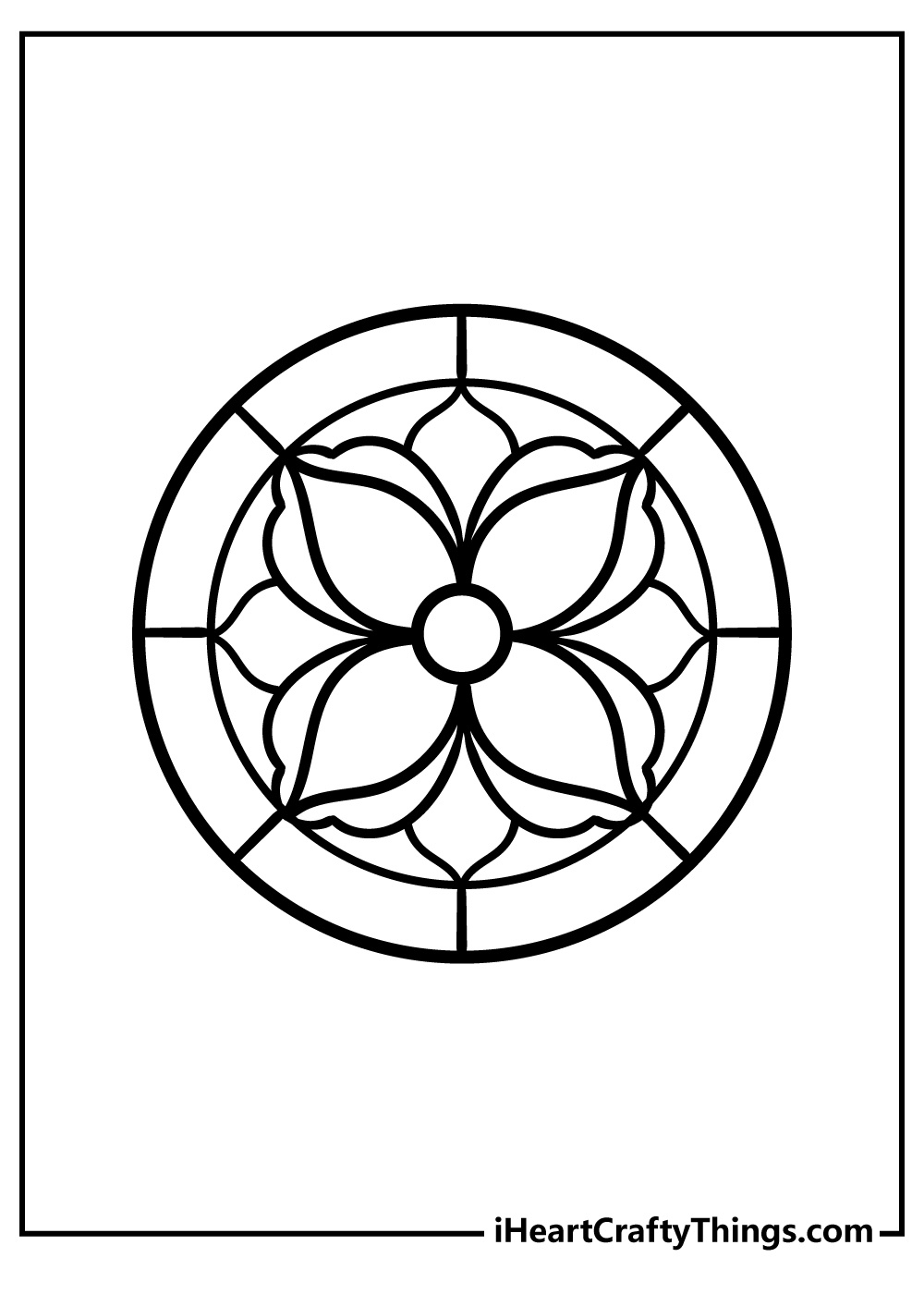Stained Glass Pages: 50 Free Pdf Printables For Kids within Free Printable Religious Stained Glass Patterns