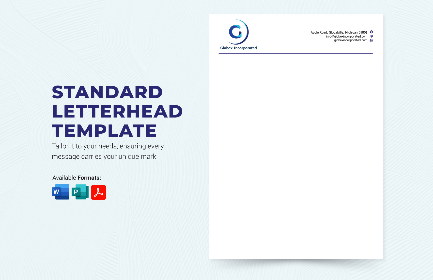 Standard Letterhead Template In Word, Publisher, Pdf - Download in Free Printable Letterhead Templates