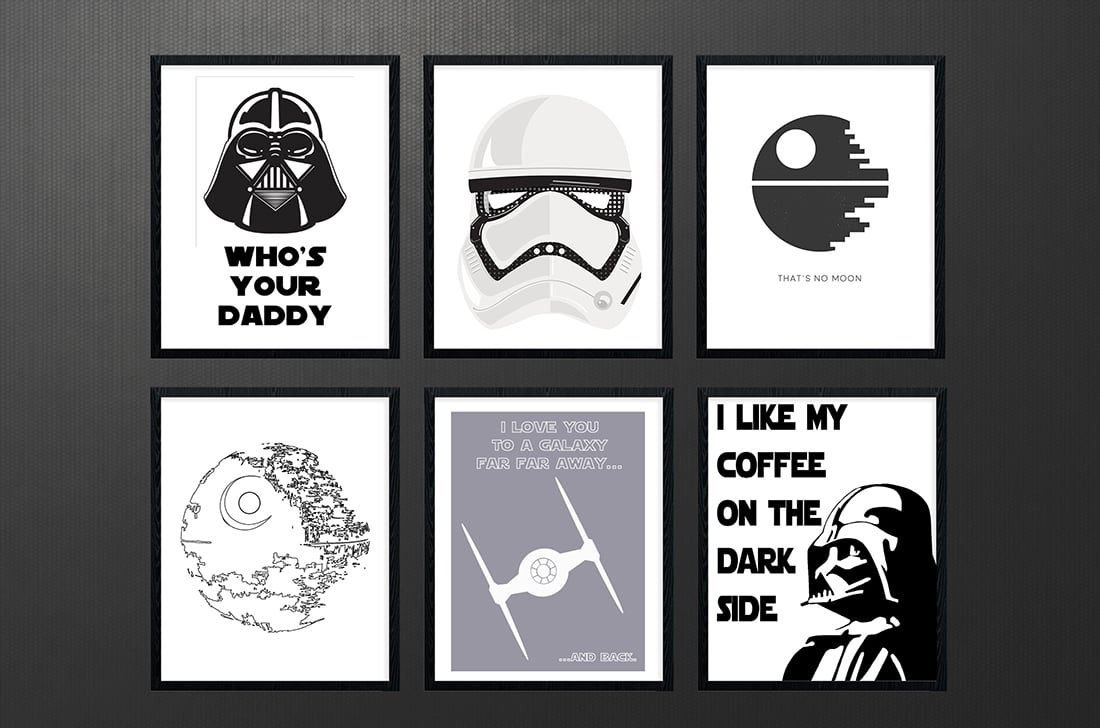 Star Wars Free Printables • A Roundup • Little Gold Pixel pertaining to Free Star Wars Printables