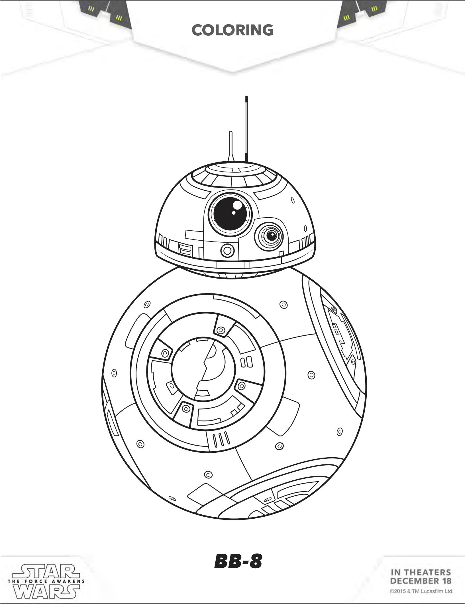Star Wars Printables - Free Coloring Pages - April Golightly within Free Star Wars Printables