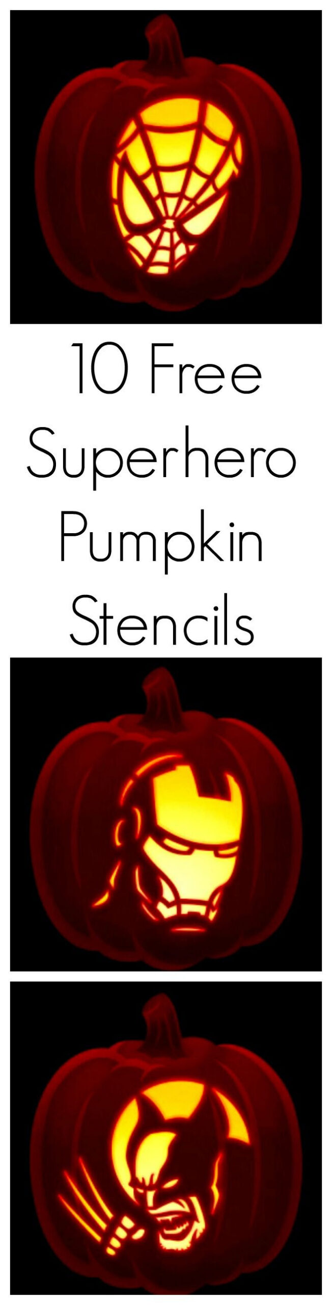 Start Prepping For Halloween With These 10 Free Superhero Pumpkin throughout Superhero Pumpkin Stencils Free Printable