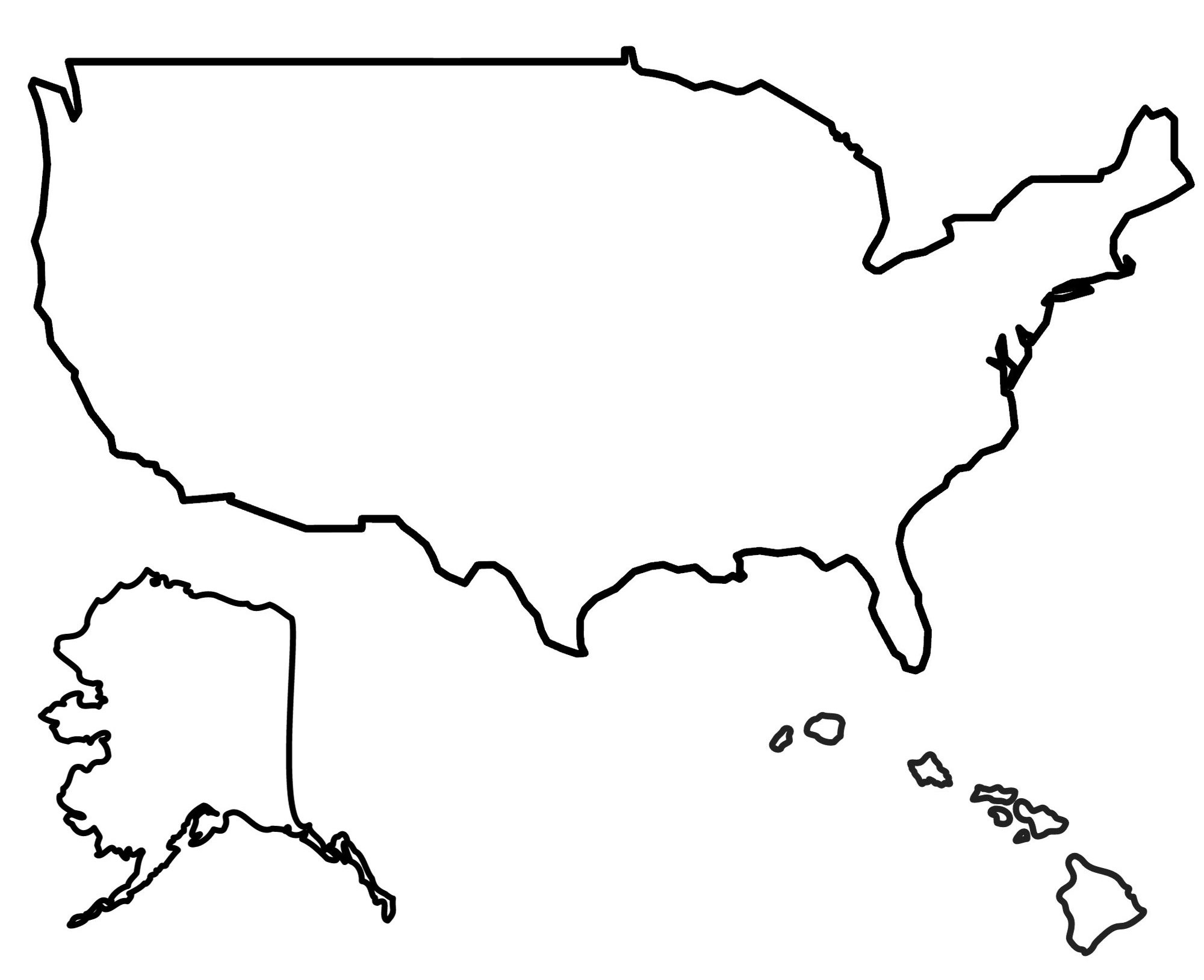 State Outlines: Blank Maps Of The 50 United States - Gis Geography throughout Free Printable Outline Map Of United States