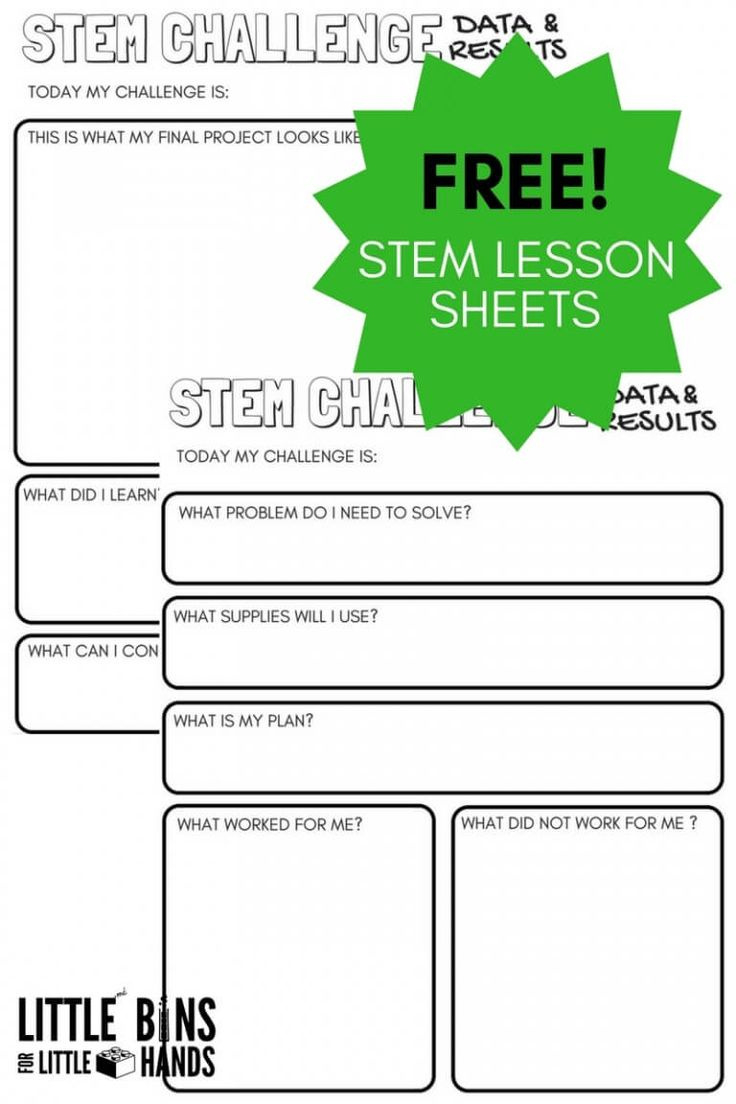 Stem Worksheets (Free Printables) in Free Printable Stem Activities