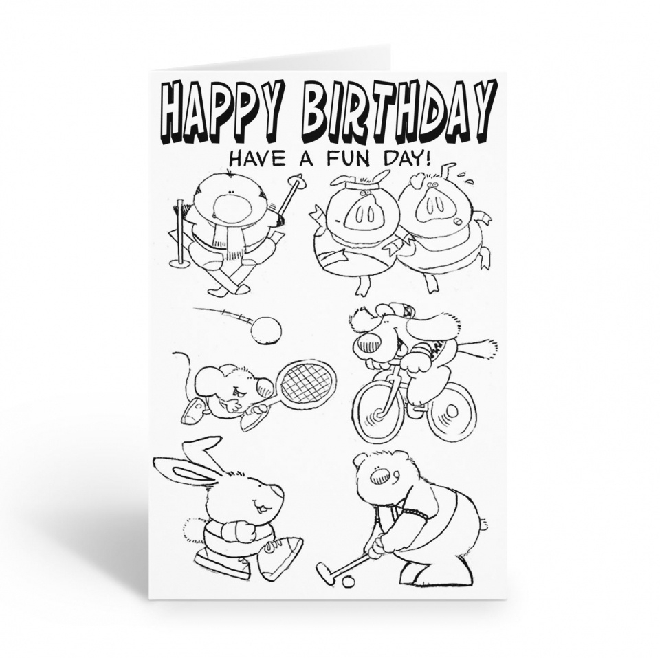 Stonehouse Collection: Sports Happy Birthday inside Sports Birthday Cards Free Printable