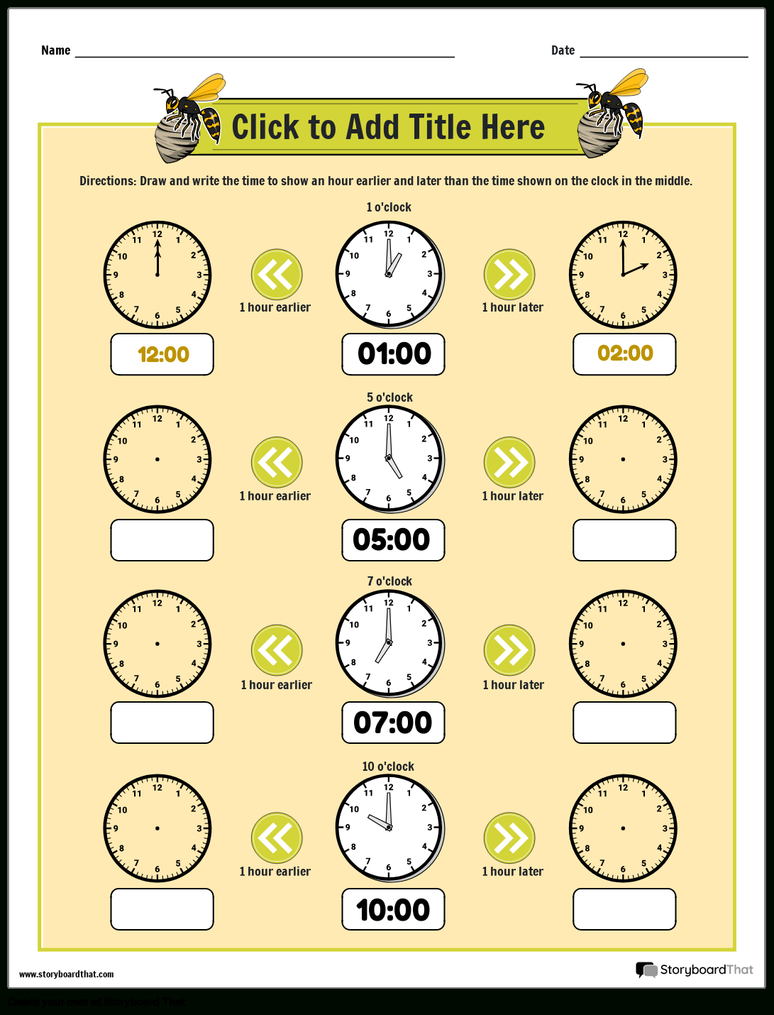 Storyboard That: Free Elapsed Time Worksheets inside Elapsed Time Worksheets Free Printable