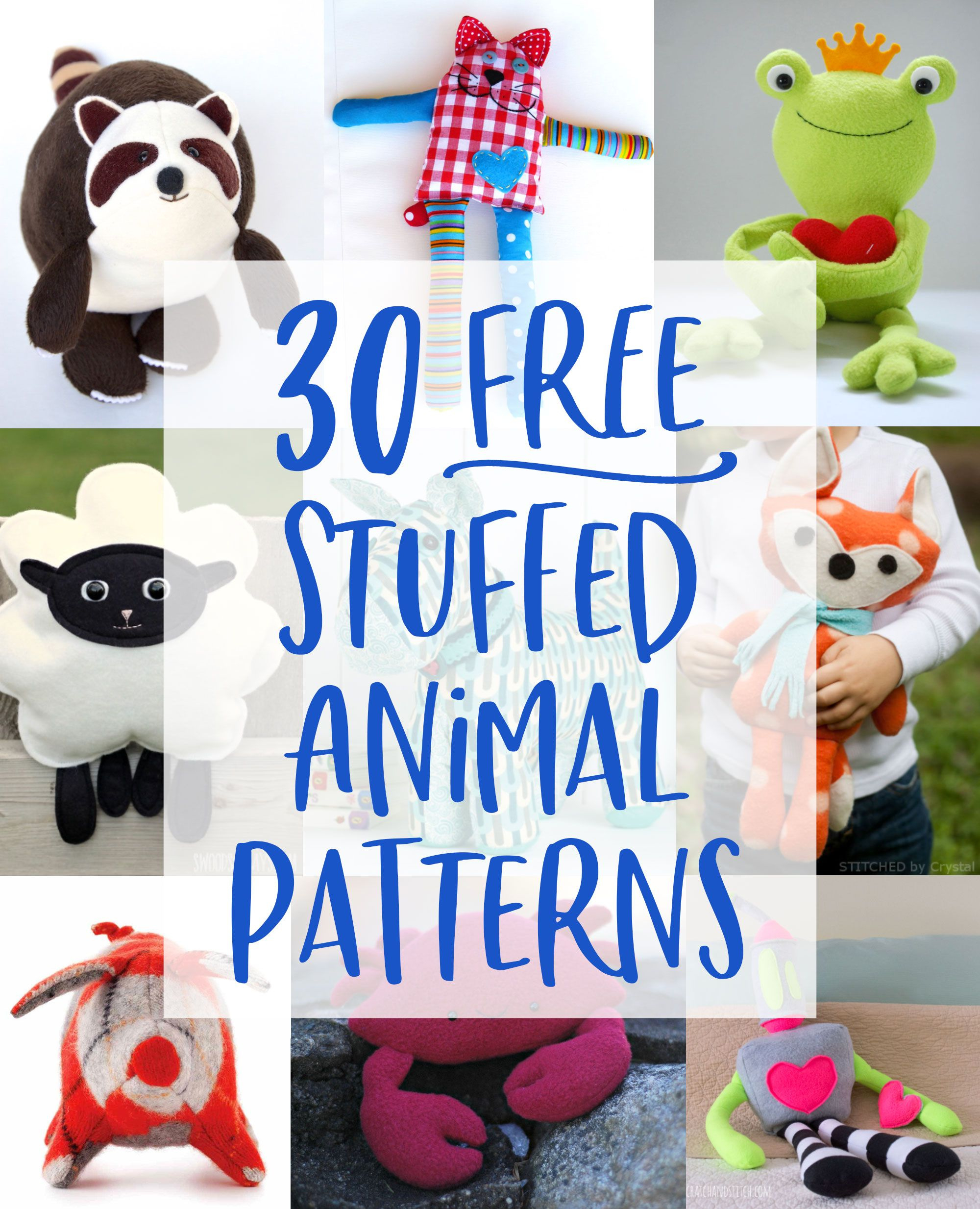 Stuff Toy Pattern intended for Free Printable Stuffed Animal Patterns