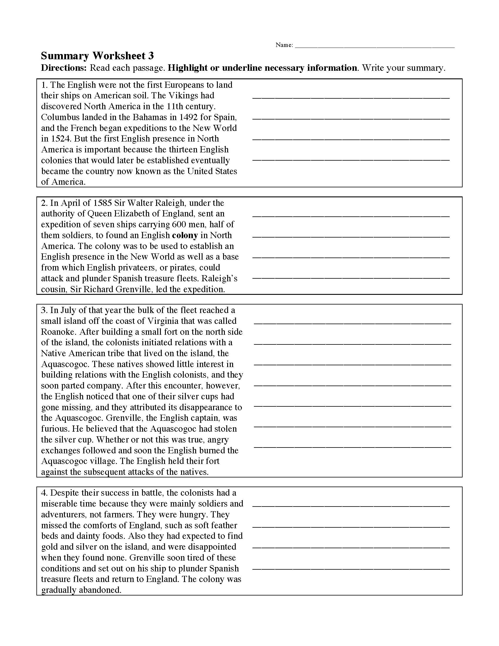 Summarizing Worksheets & Activities | Reading Comprehension inside Free Printable Summarizing Worksheets 4Th Grade