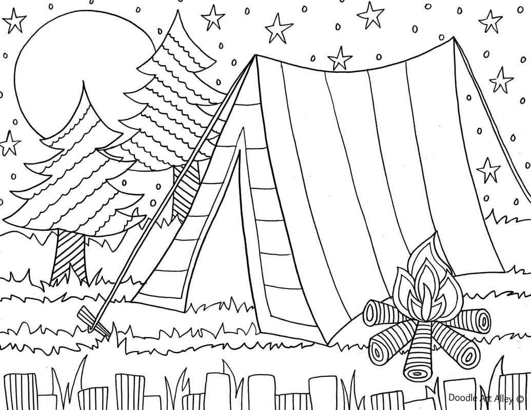 Summer Coloring Pages - Doodle Art Alley in Summer Coloring Sheets Free Printable