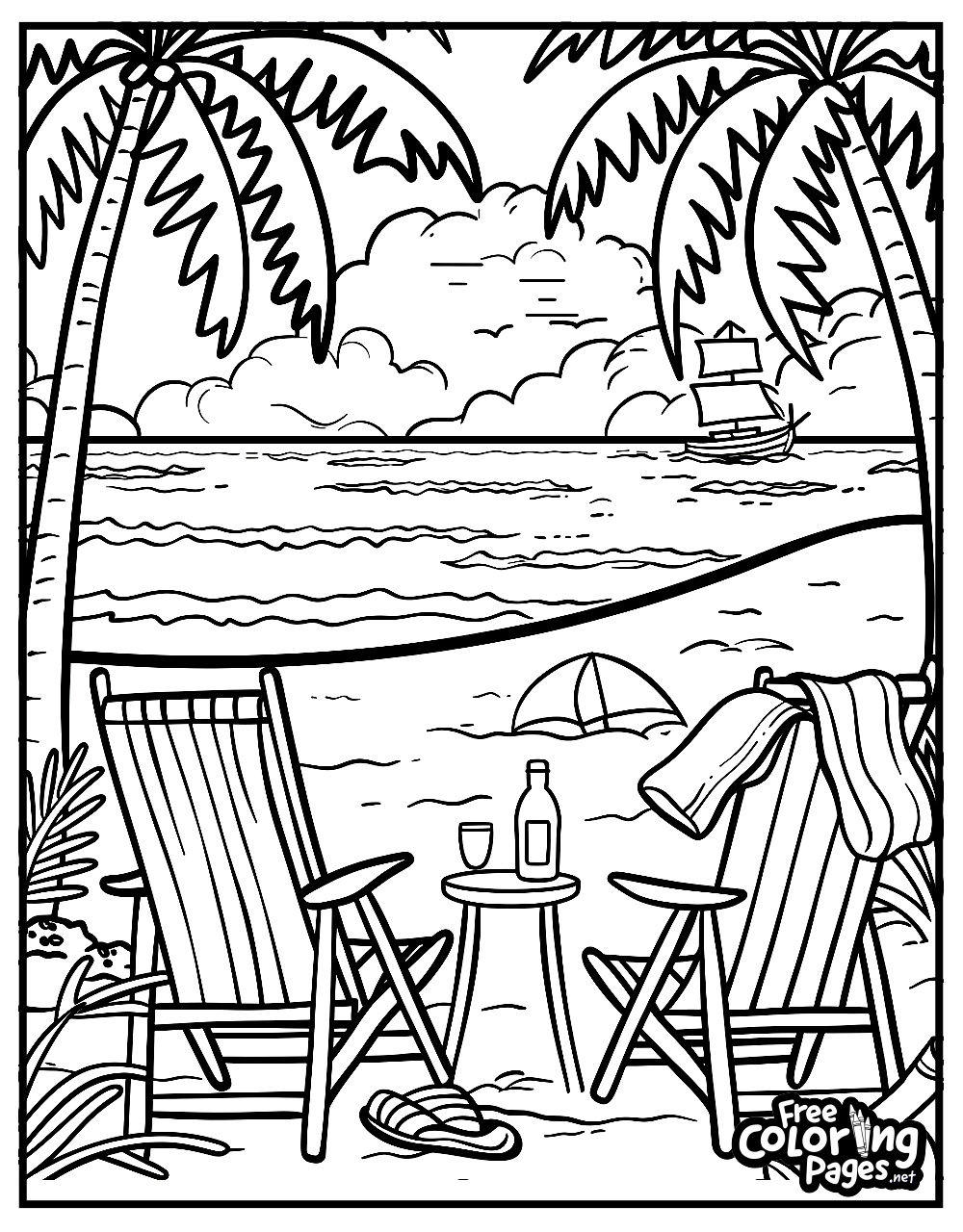 Summer Coloring Pages - Free Coloring Pages for Free Printable Summer Coloring Pages For Adults