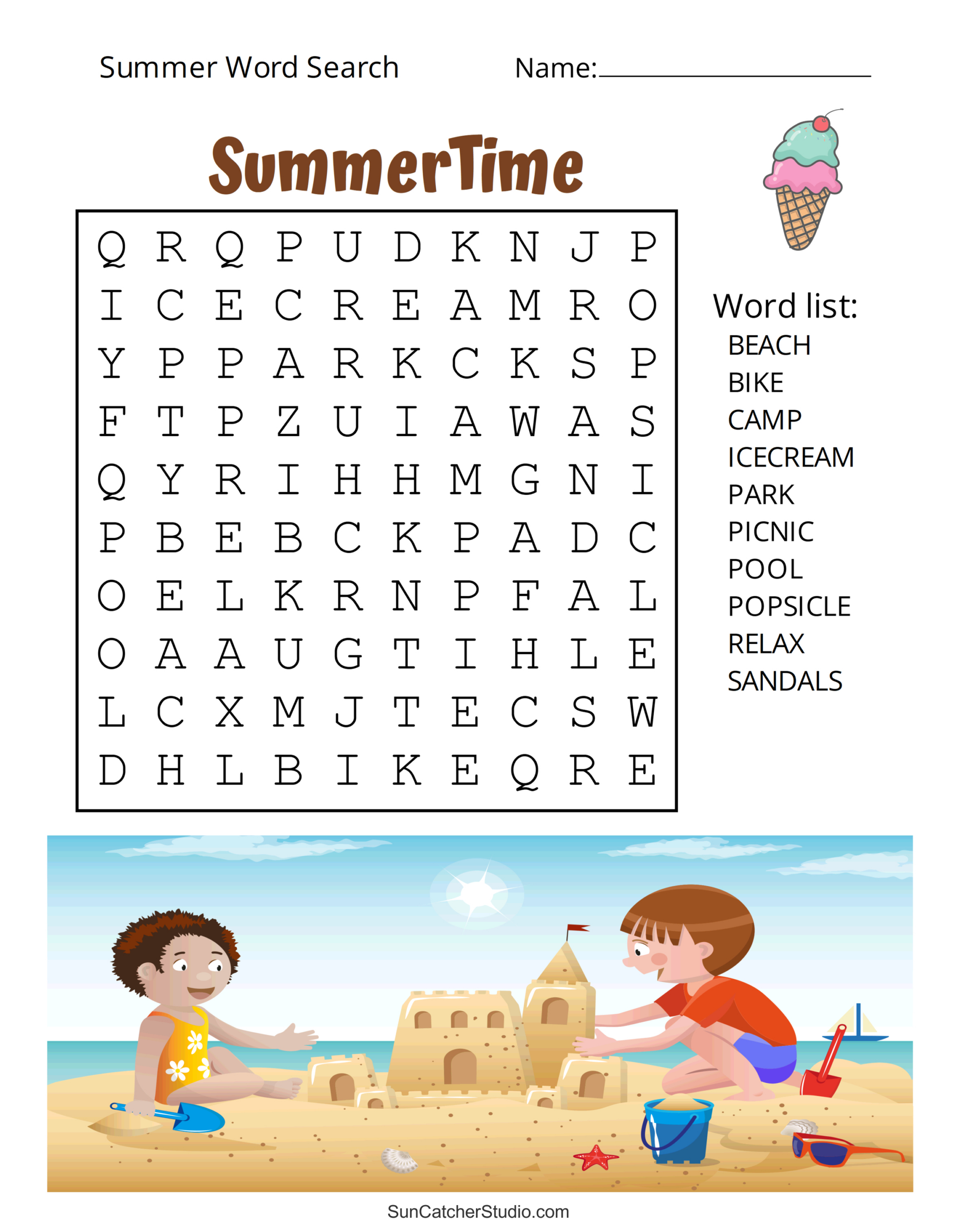 Summer Word Search (Free Printable Puzzles) – Free Printables regarding Free Printable Summer Puzzles